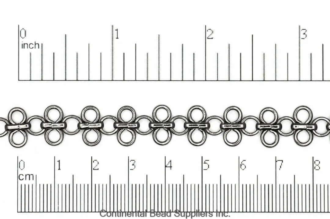 11mm Maille Specialty Chain - Made of Brass - Sold by the Foot - Ch-213