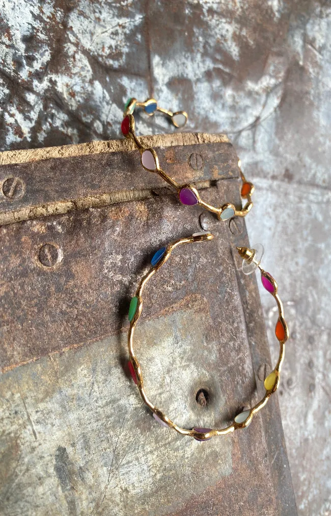 Aldar Hoop Earrings - Multicolor