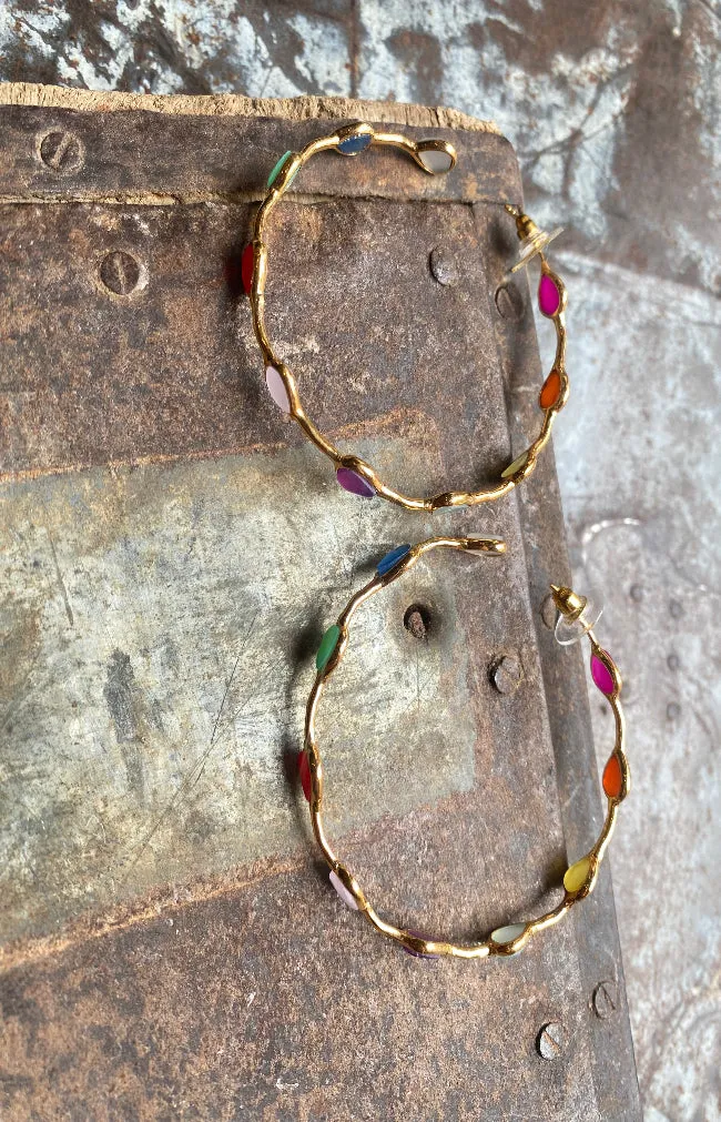 Aldar Hoop Earrings - Multicolor