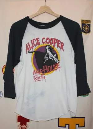 Alice Cooper Madhouse Rock Raglan T-Shirt: M