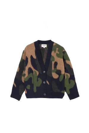 ALIENOR Tobacco Camo - Cardigan