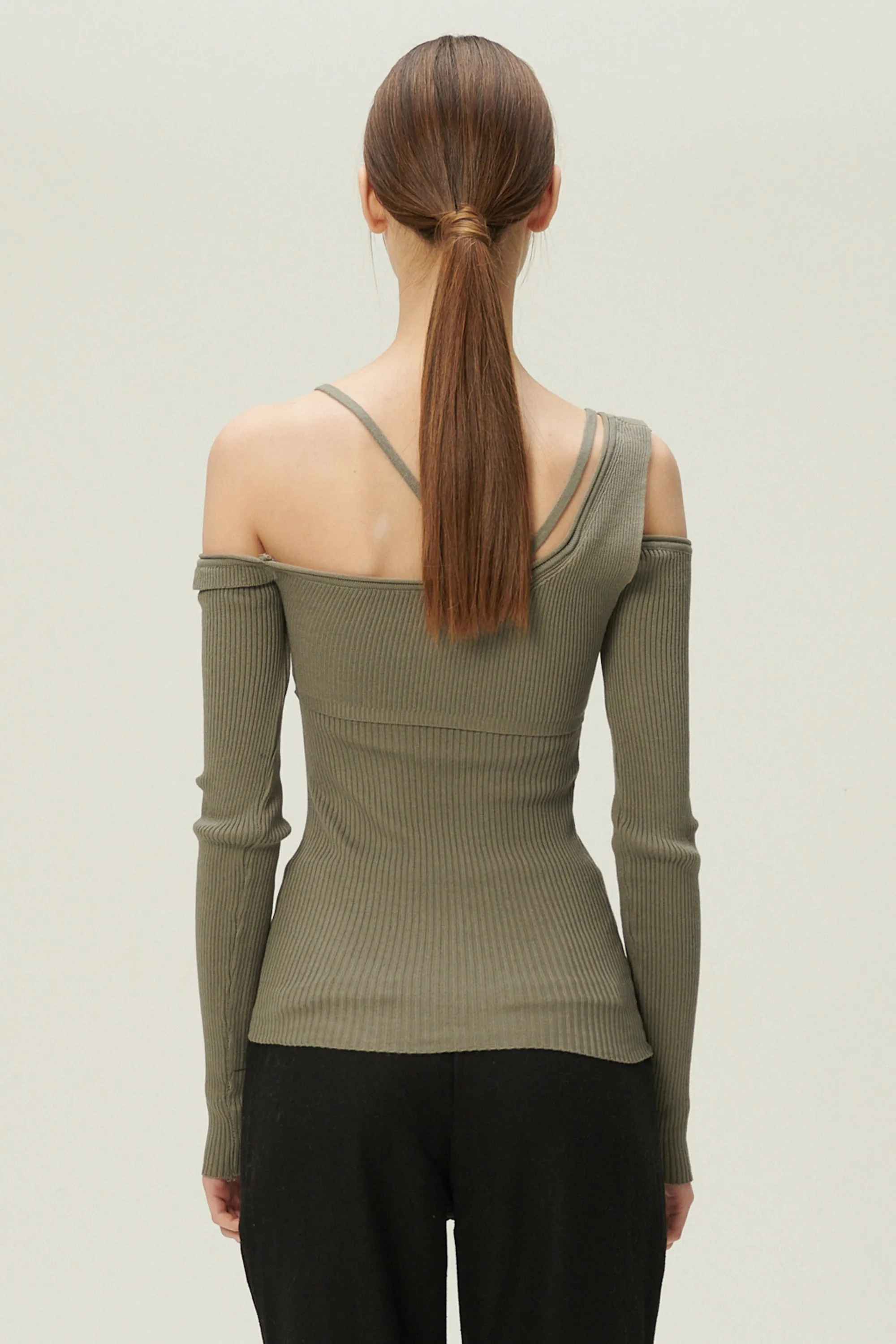 Arisha Layered Effect Knit Top