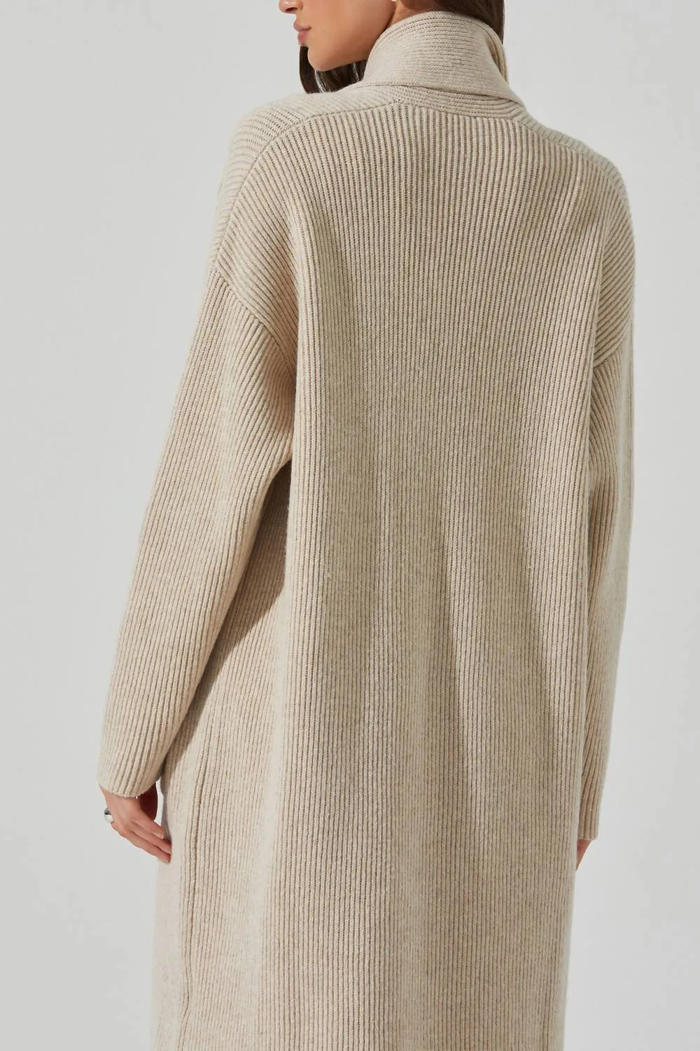 Astr - Noemi Camel Scarf Long Cardigan