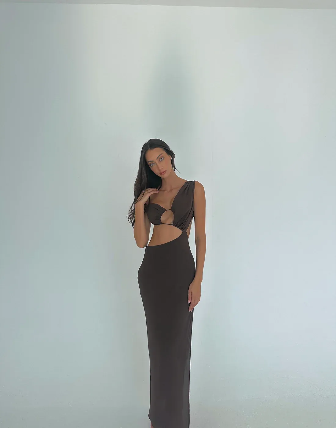 Aurelia Maxi Dress - Chocolate