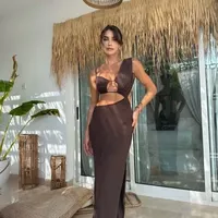 Aurelia Maxi Dress - Chocolate