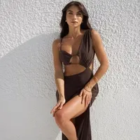 Aurelia Maxi Dress - Chocolate