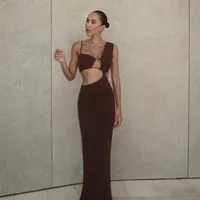 Aurelia Maxi Dress - Chocolate