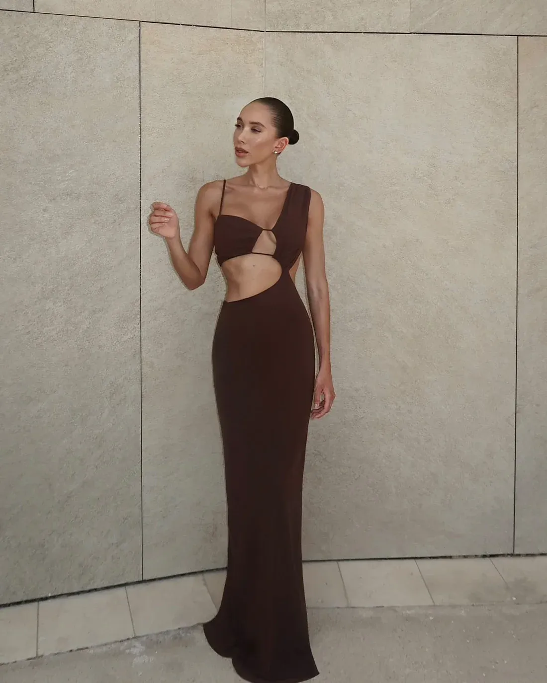 Aurelia Maxi Dress - Chocolate