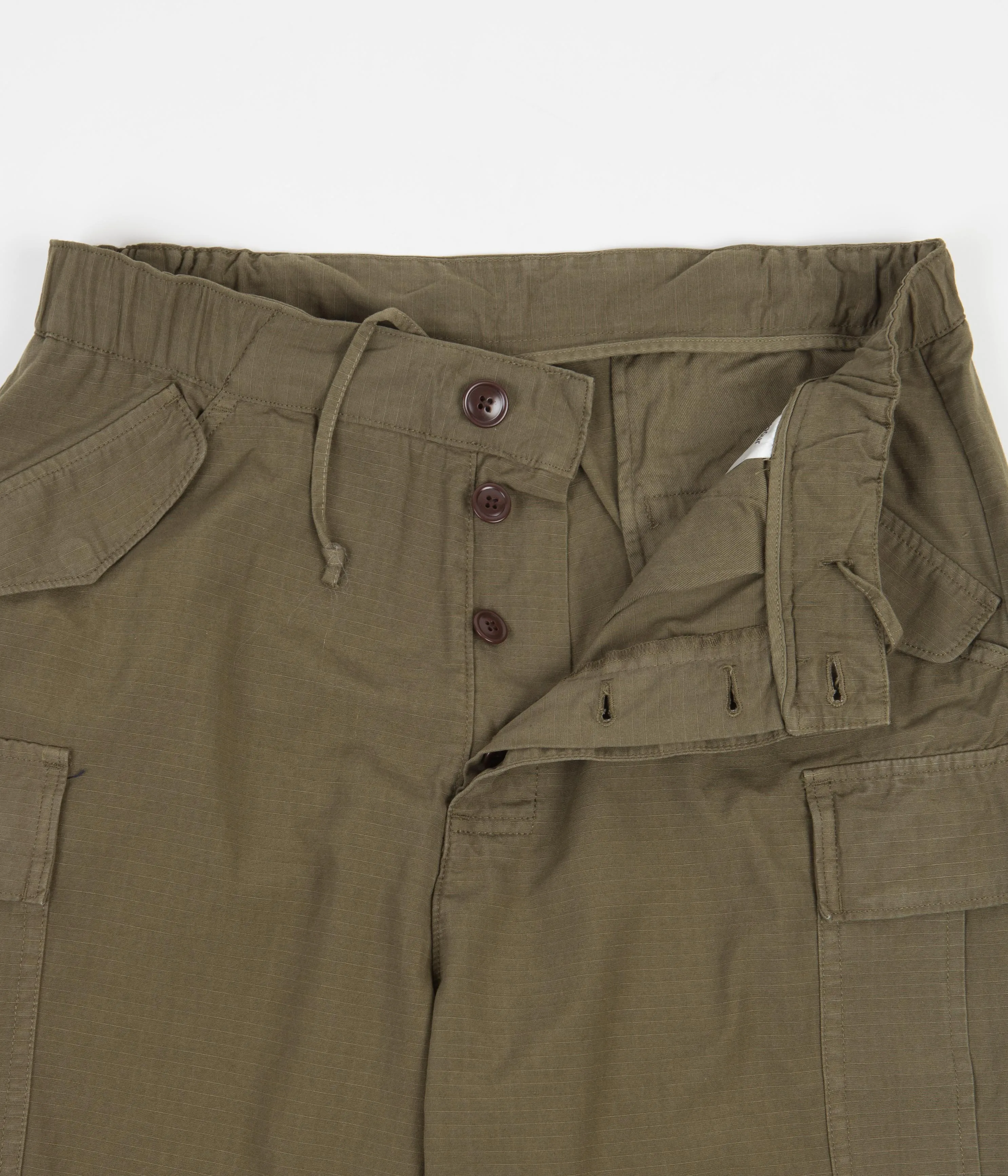 Barbour White Label Jack Ripstop Cargo Trousers - Olive