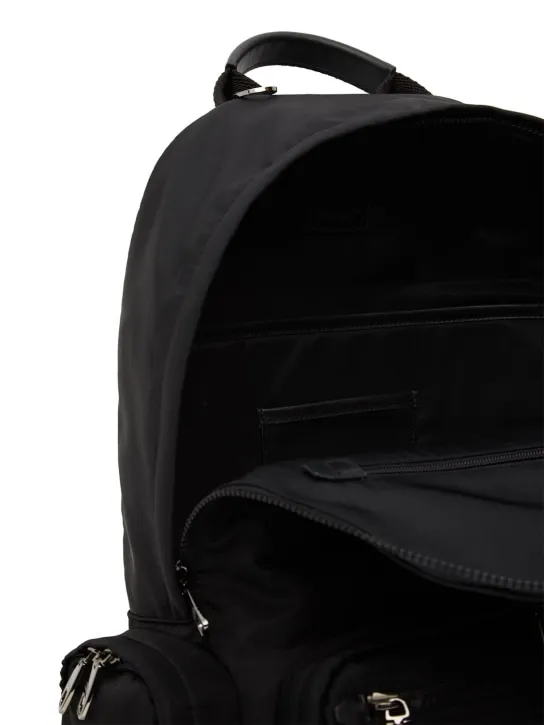 Dolce&amp;Gabbana   Rubberized logo nylon backpack 