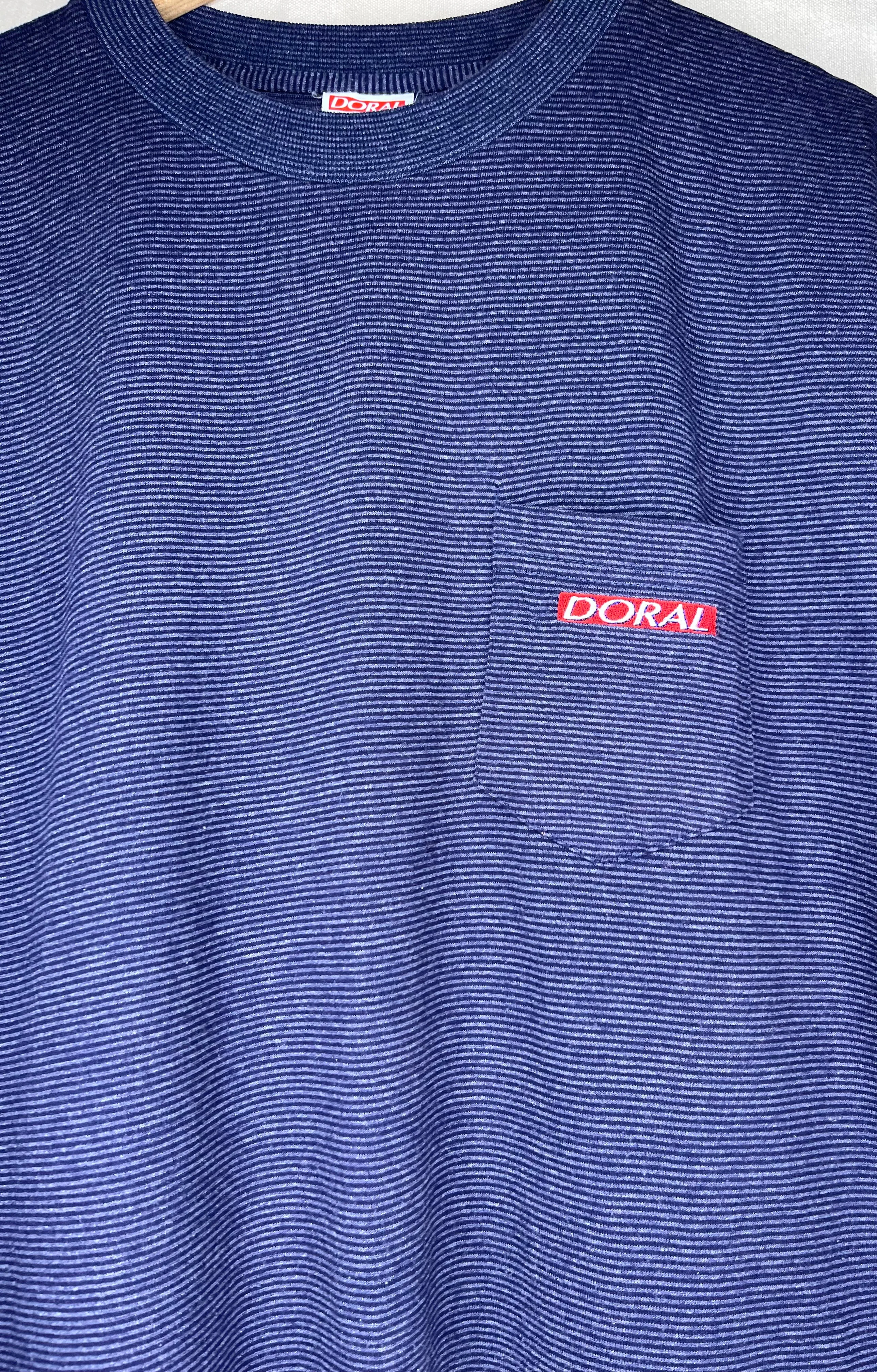 Doral Cigarette Striped T-Shirt: L