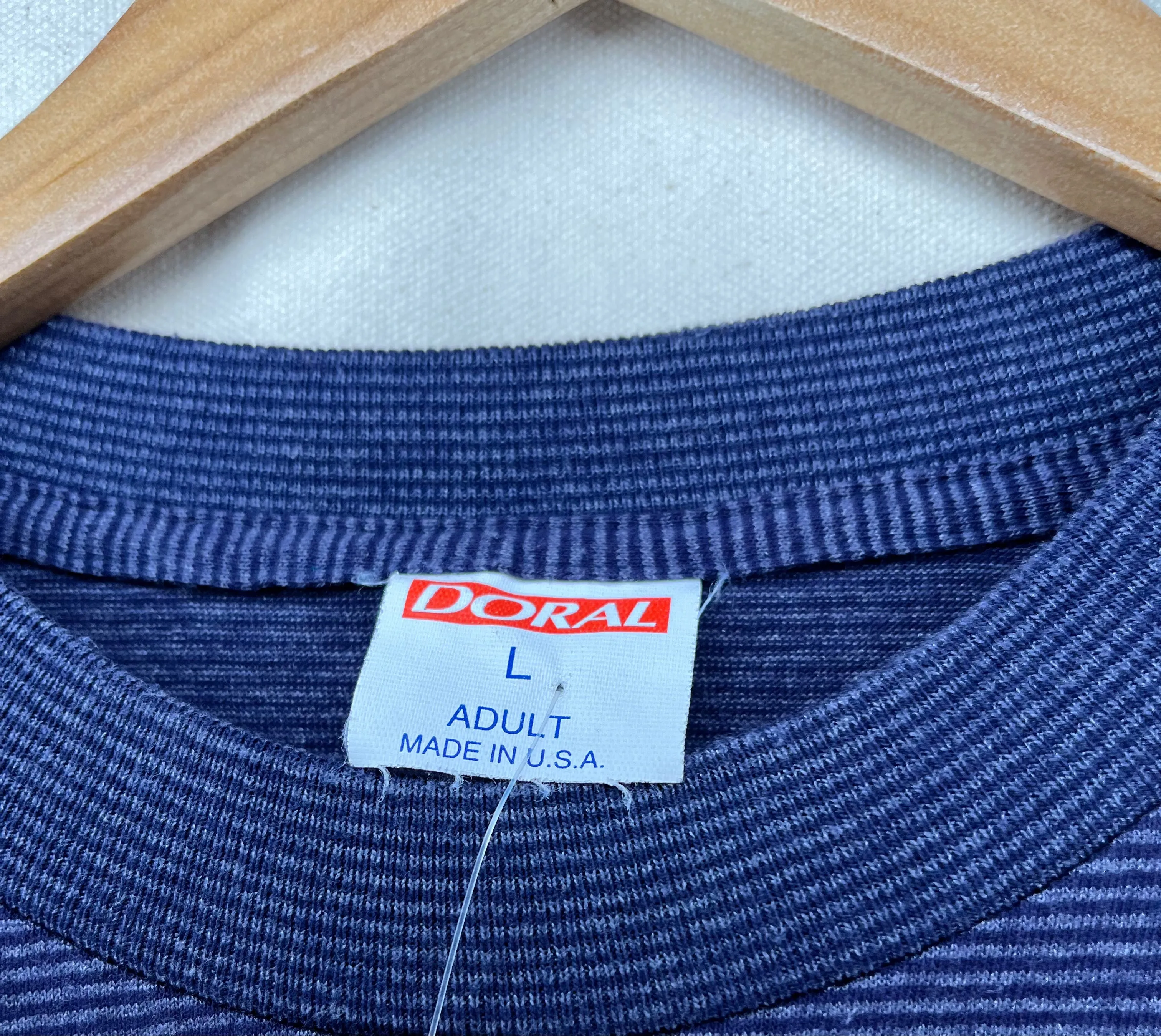 Doral Cigarette Striped T-Shirt: L