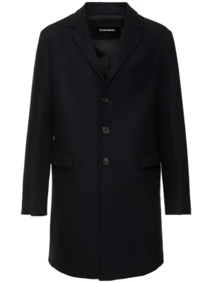 Dsquared2   Felted wool blend soft shoulder coat 