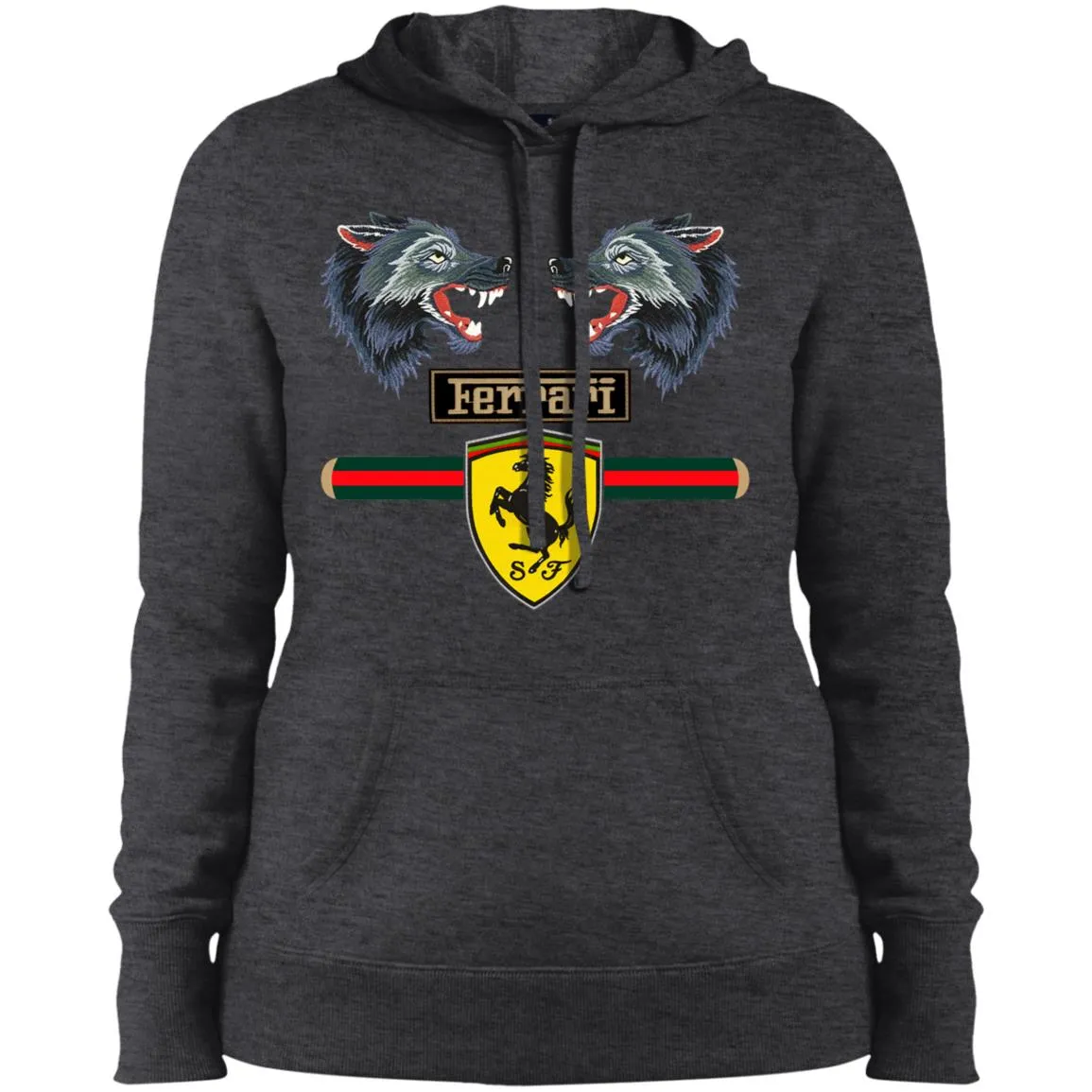 Gucci Ferrari Shirt Women Hooded Sweatshirt