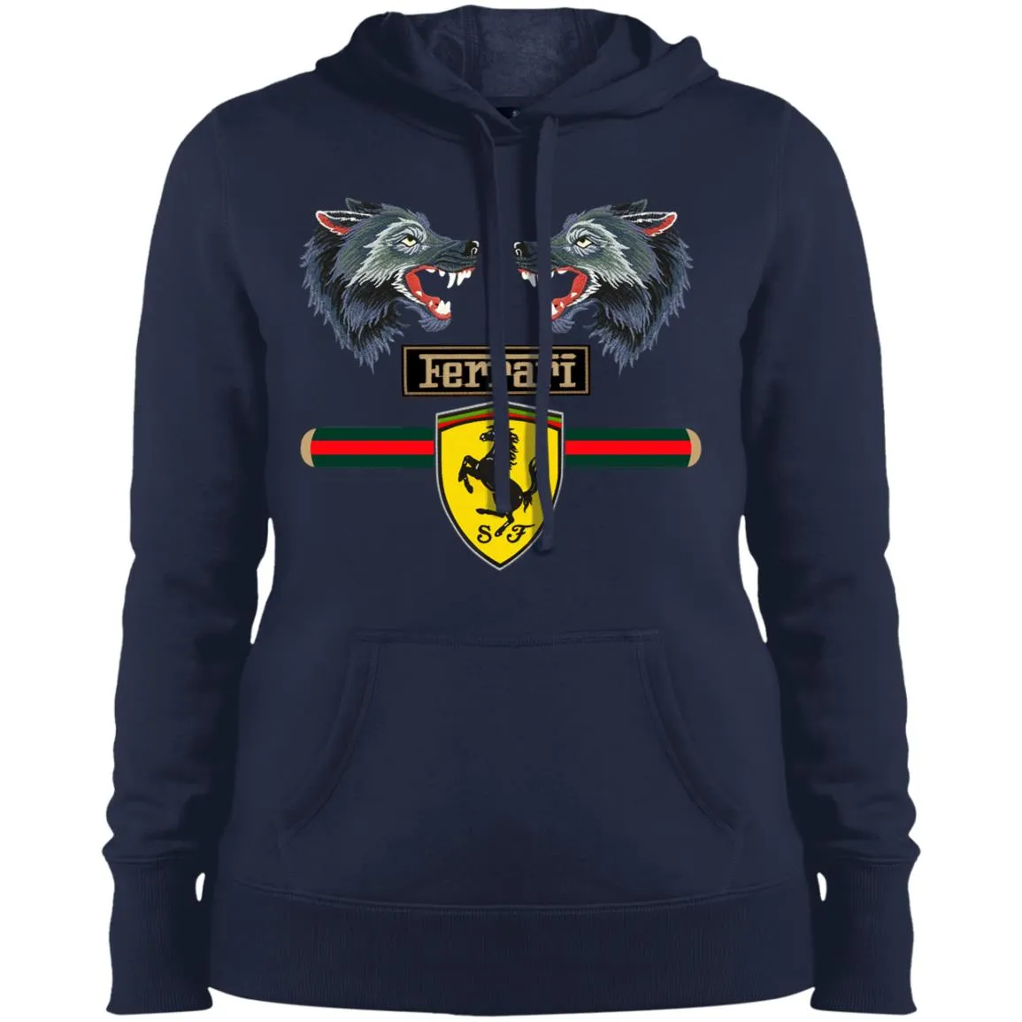 Gucci Ferrari Shirt Women Hooded Sweatshirt