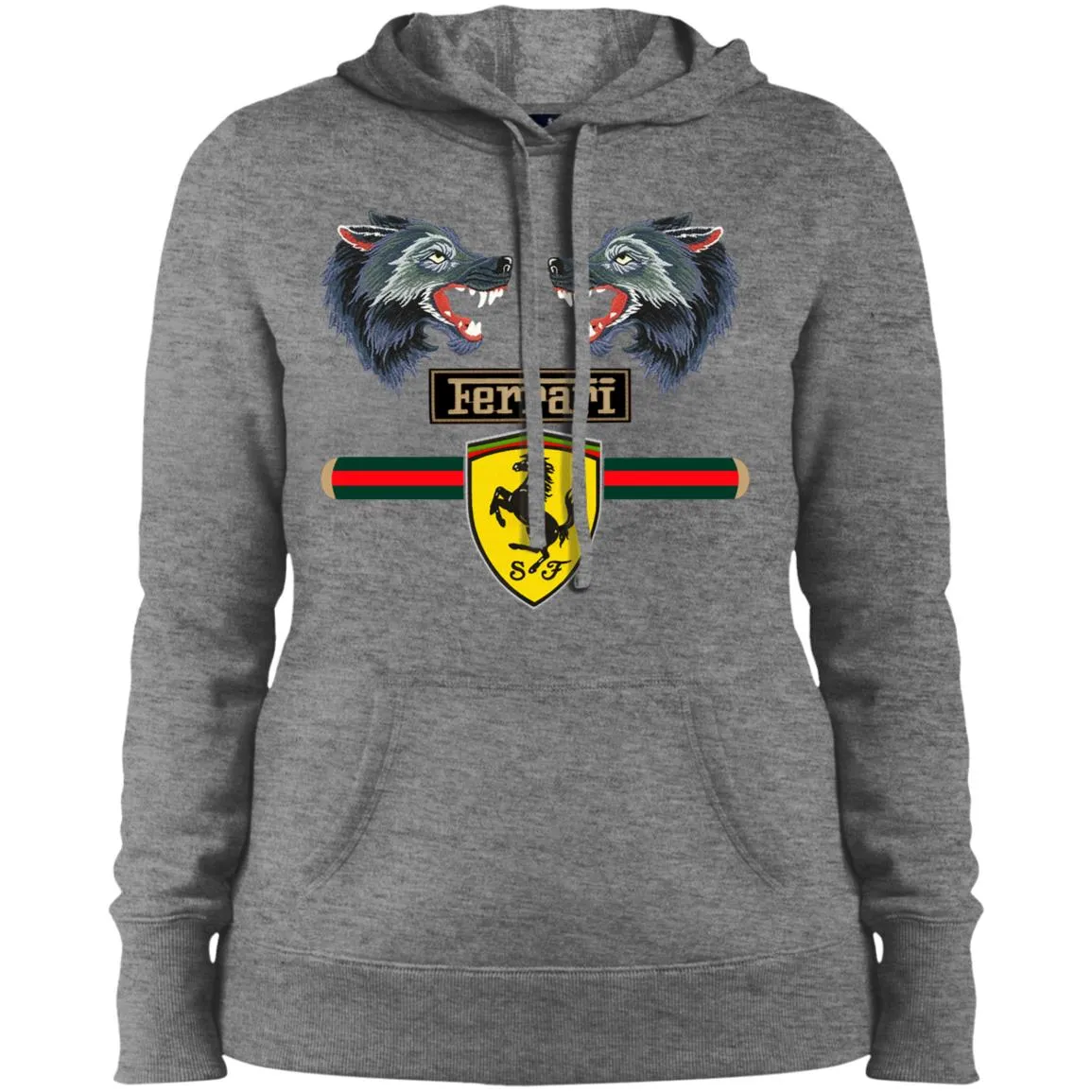 Gucci Ferrari Shirt Women Hooded Sweatshirt