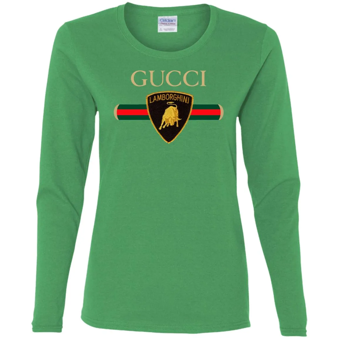 Gucci Lamborghini T-shirt Women Long Sleeve Shirt