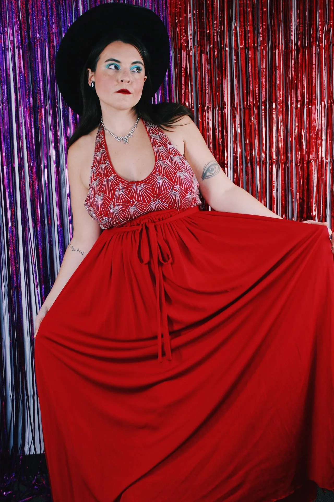 Halter Wrap Dress