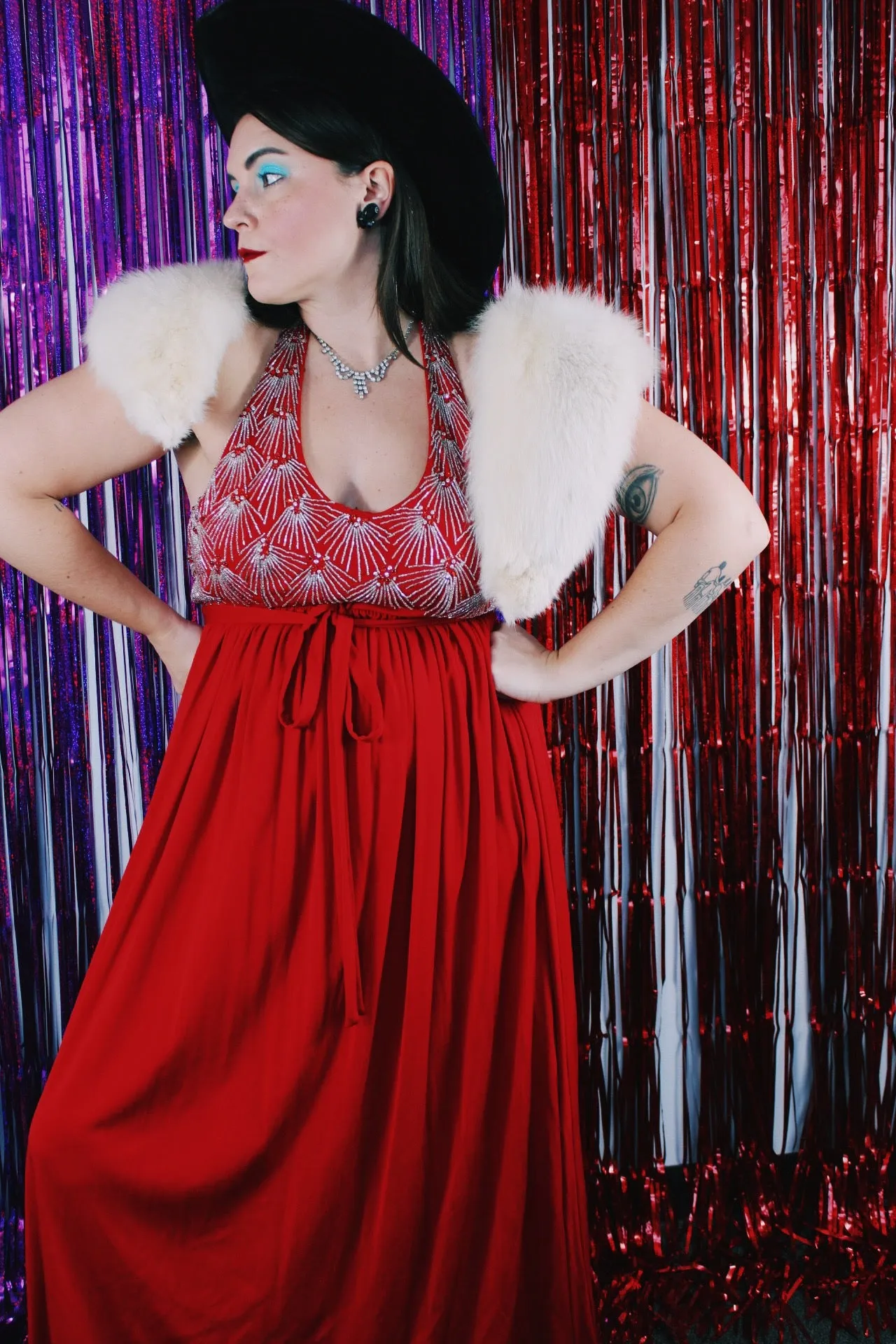 Halter Wrap Dress