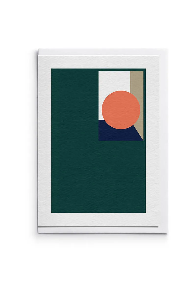 Hanji Card - Treasure Green