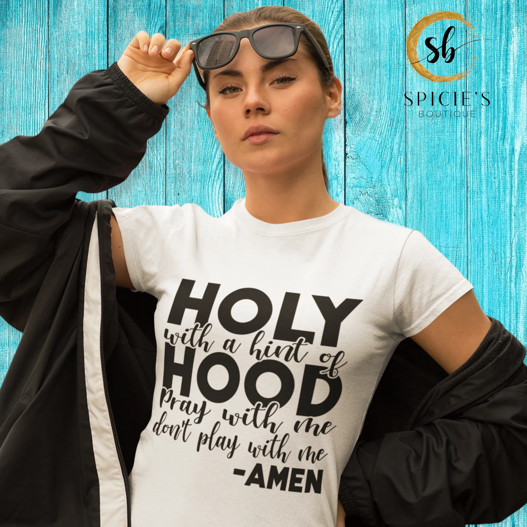 Holy with a hint of Hood Graphic T-shirt