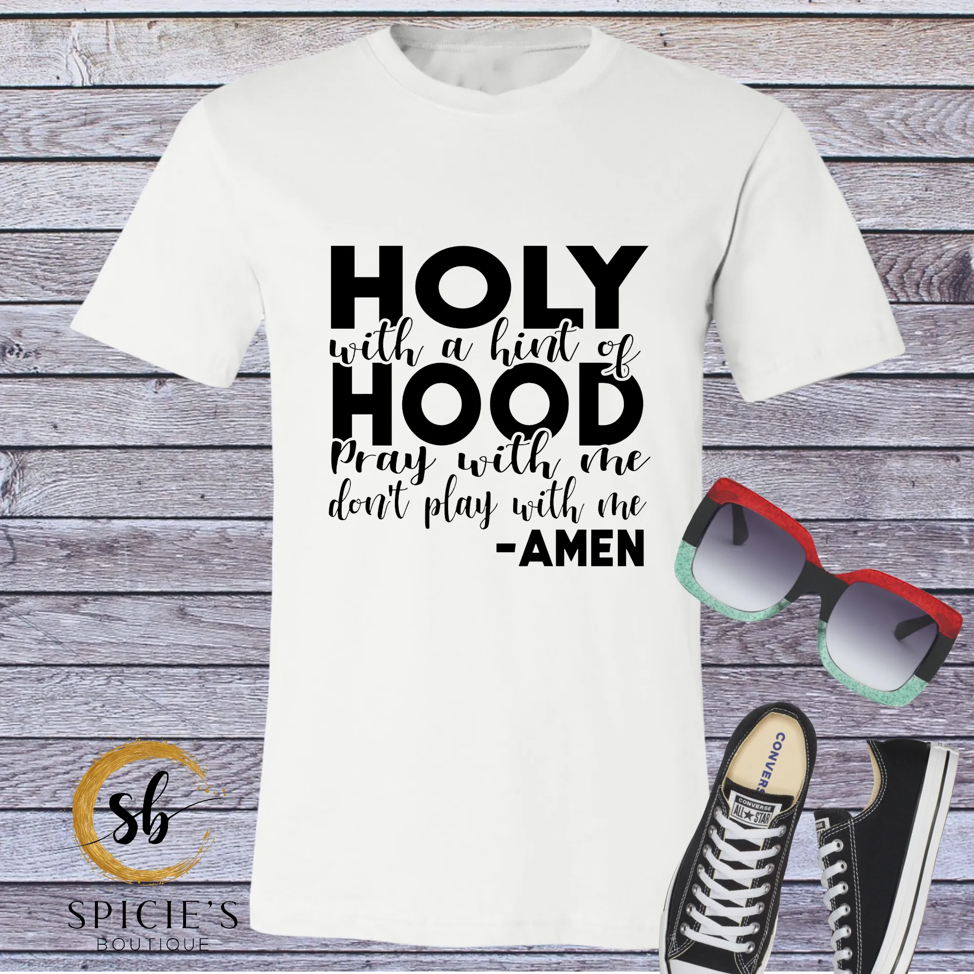 Holy with a hint of Hood Graphic T-shirt