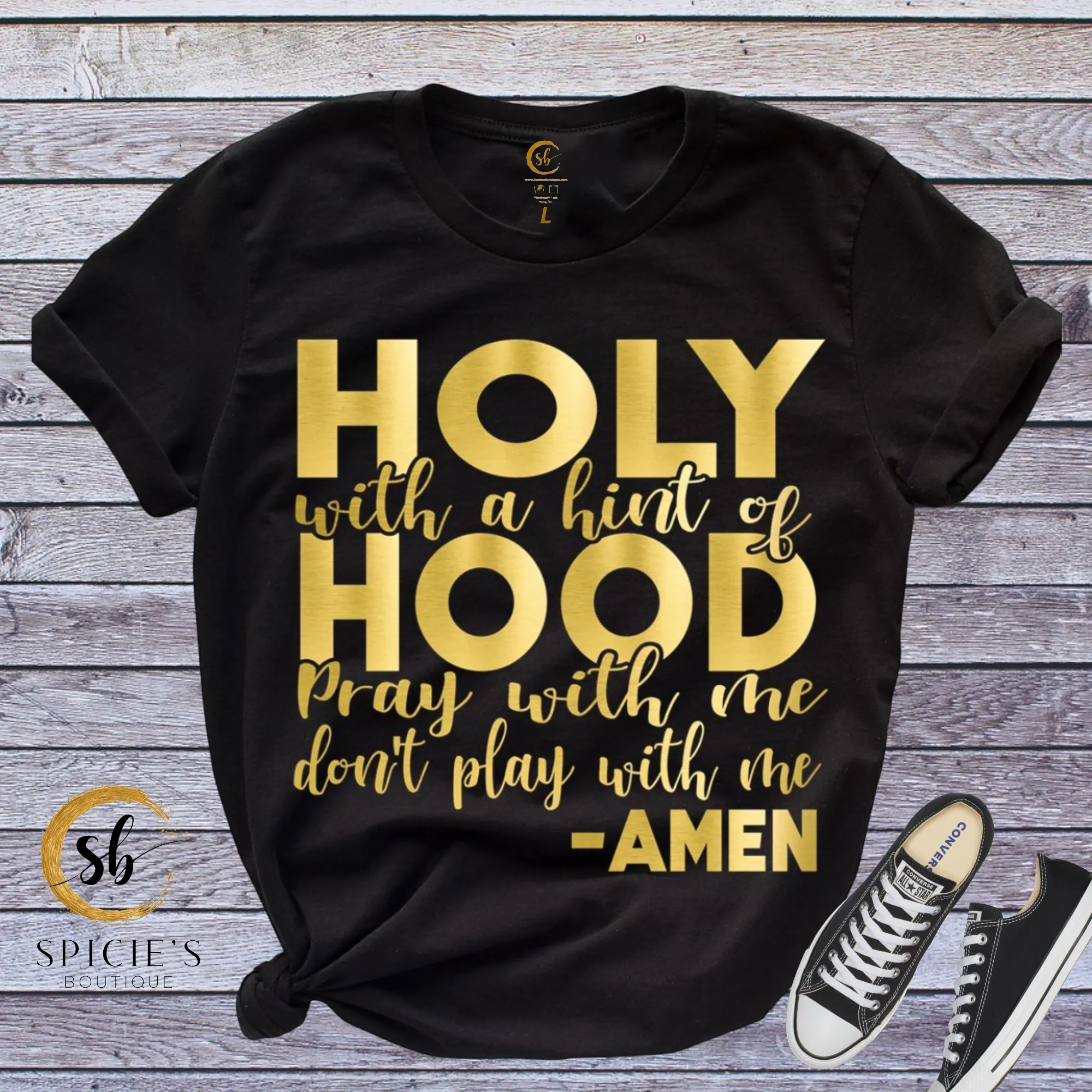 Holy with a hint of Hood Graphic T-shirt