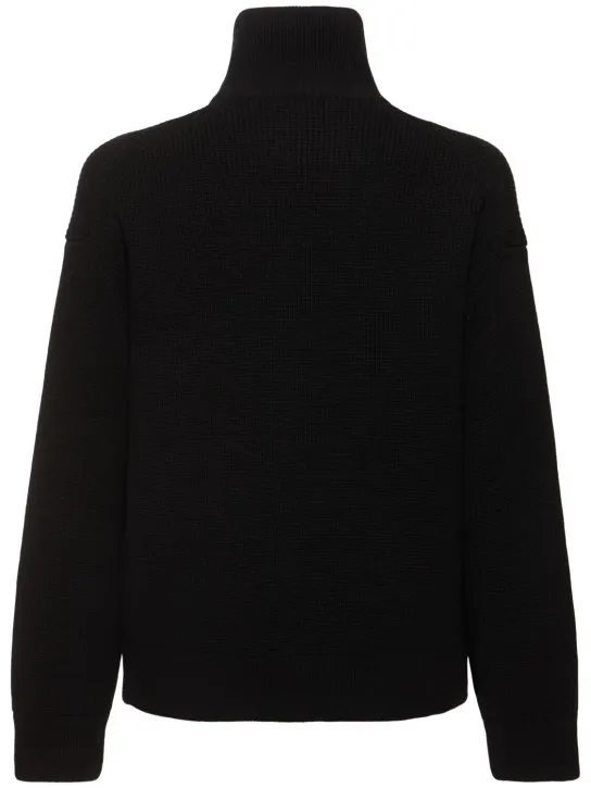 Jil Sander   Shetland cashmere &amp; wool zip cardigan 