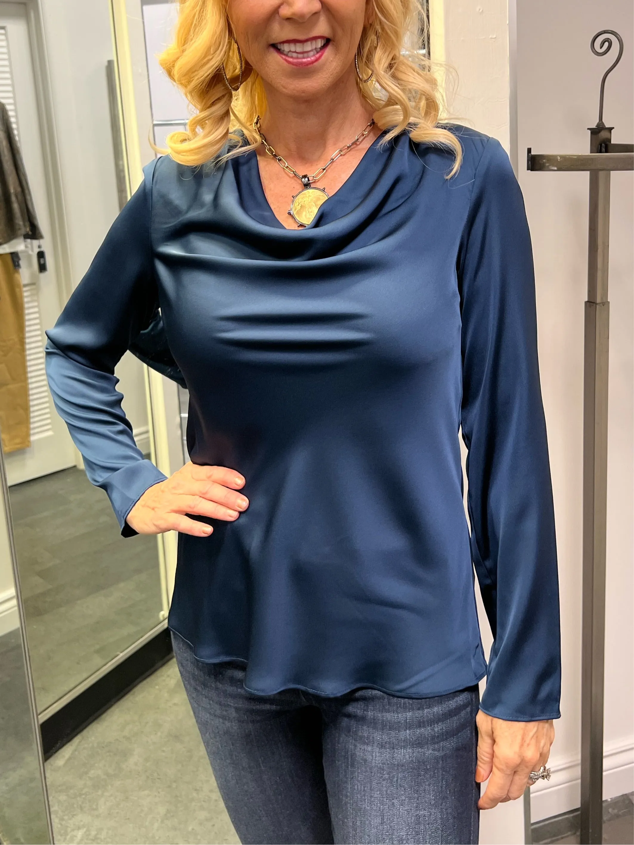 JOSEPH RIBKOFF 224070 Draped  Top