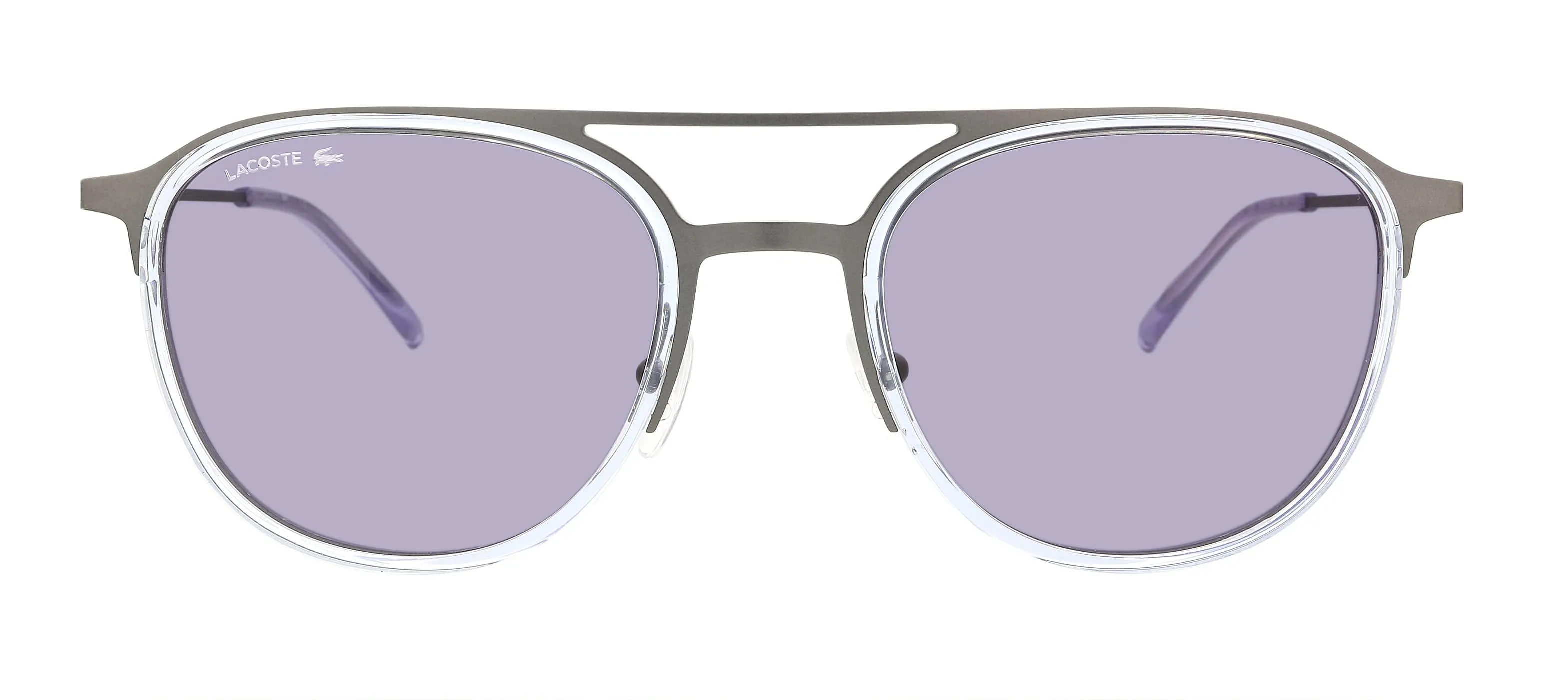 Lacoste L226S 43172 Grey Modified Round Sunglasses
