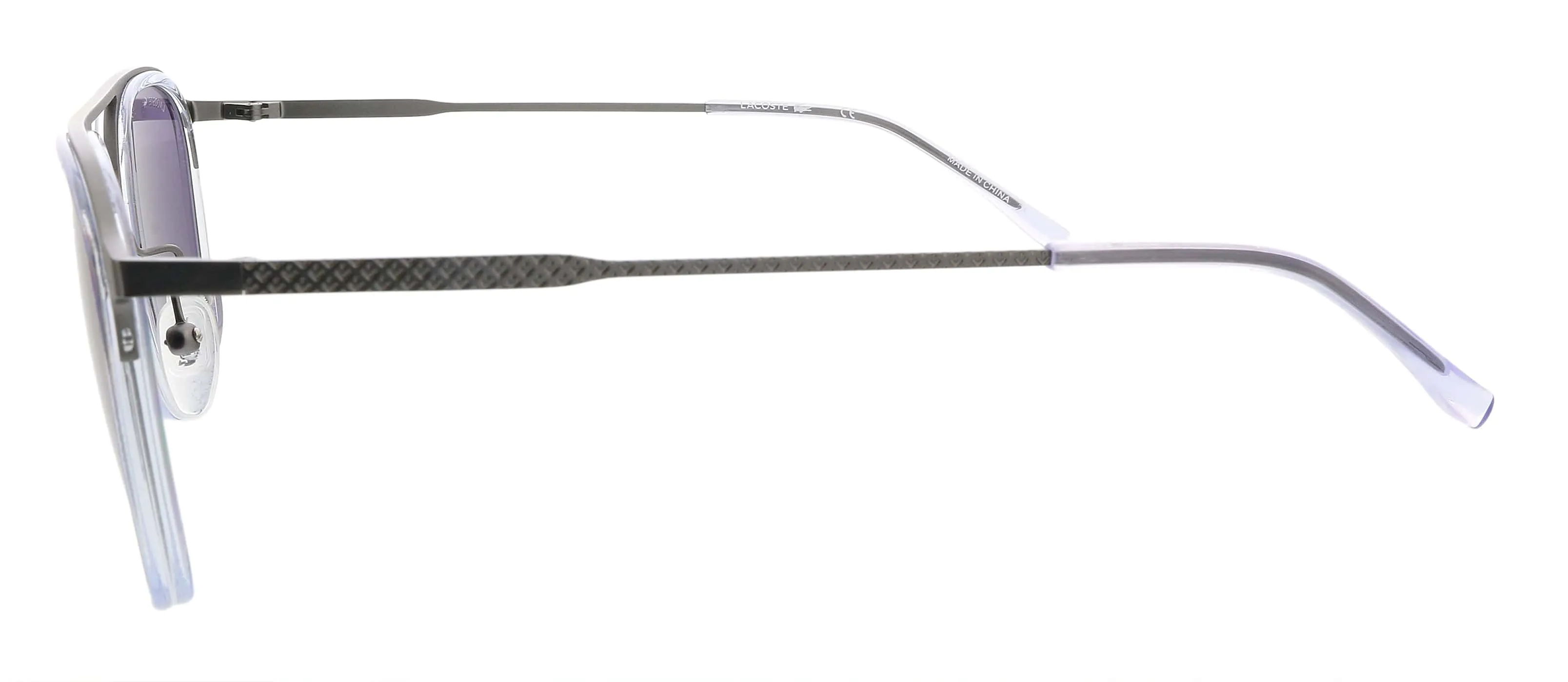 Lacoste L226S 43172 Grey Modified Round Sunglasses