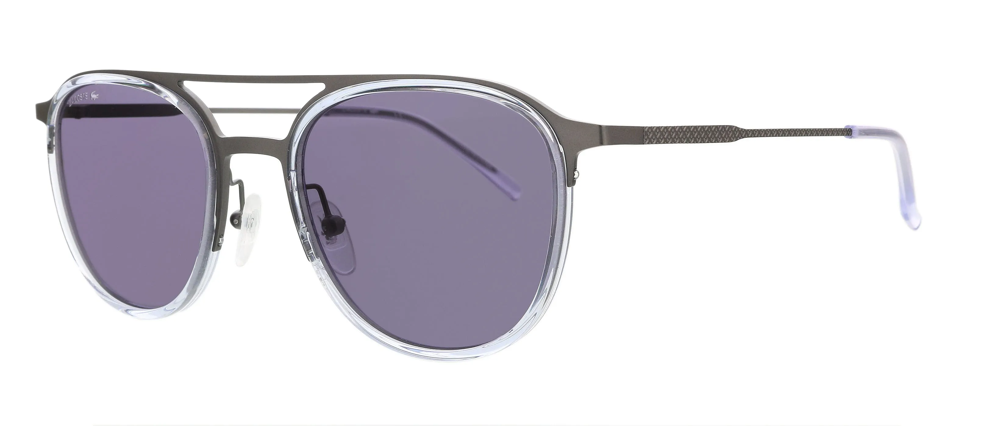 Lacoste L226S 43172 Grey Modified Round Sunglasses