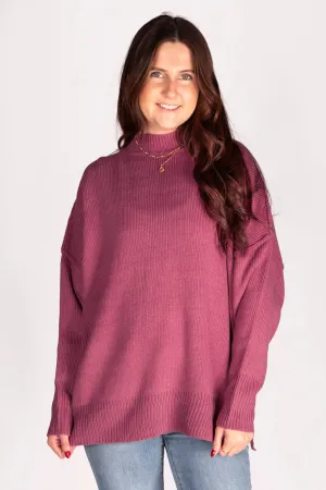Mauve Oversized Sweater - SALE