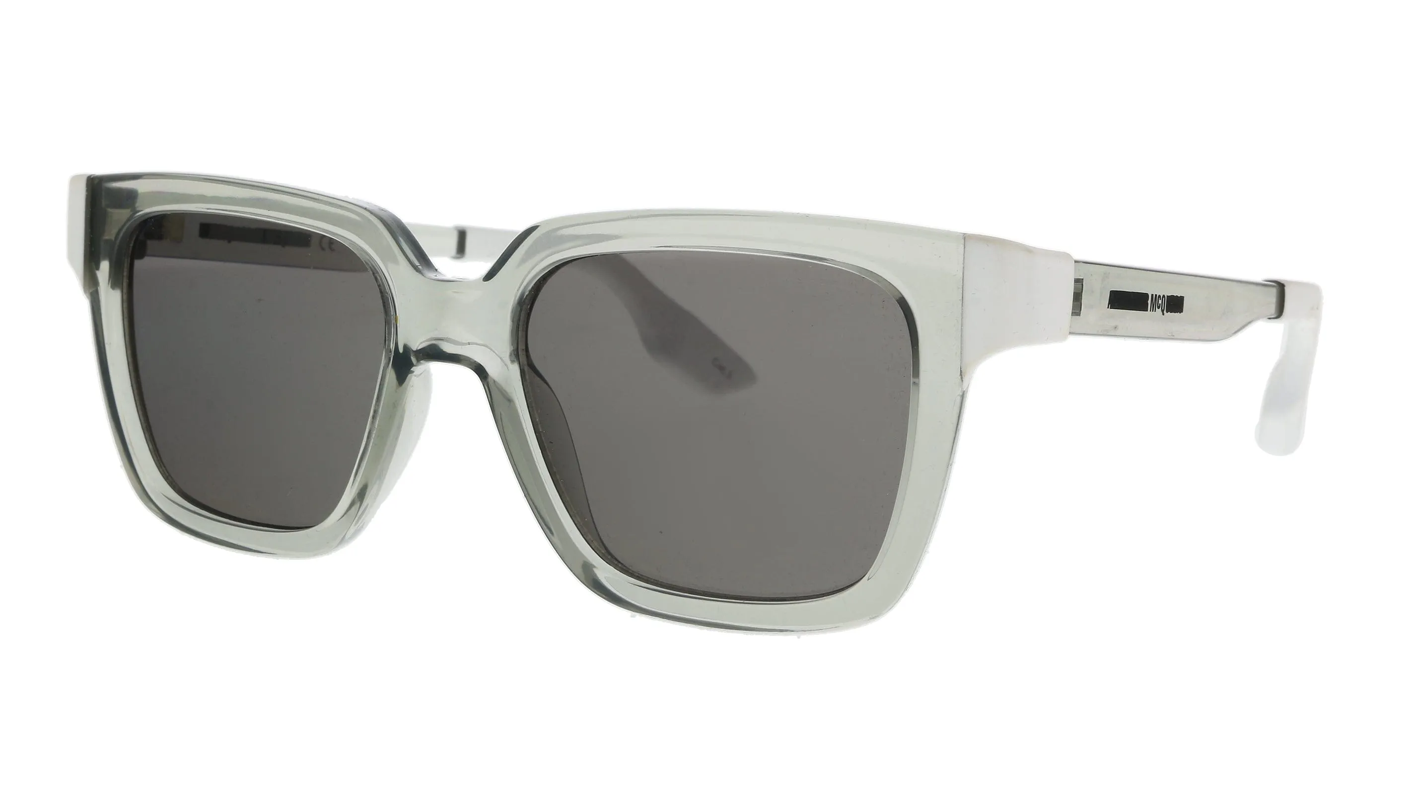 McQ MQ0014S-001 Grey Rectangle Sunglasses