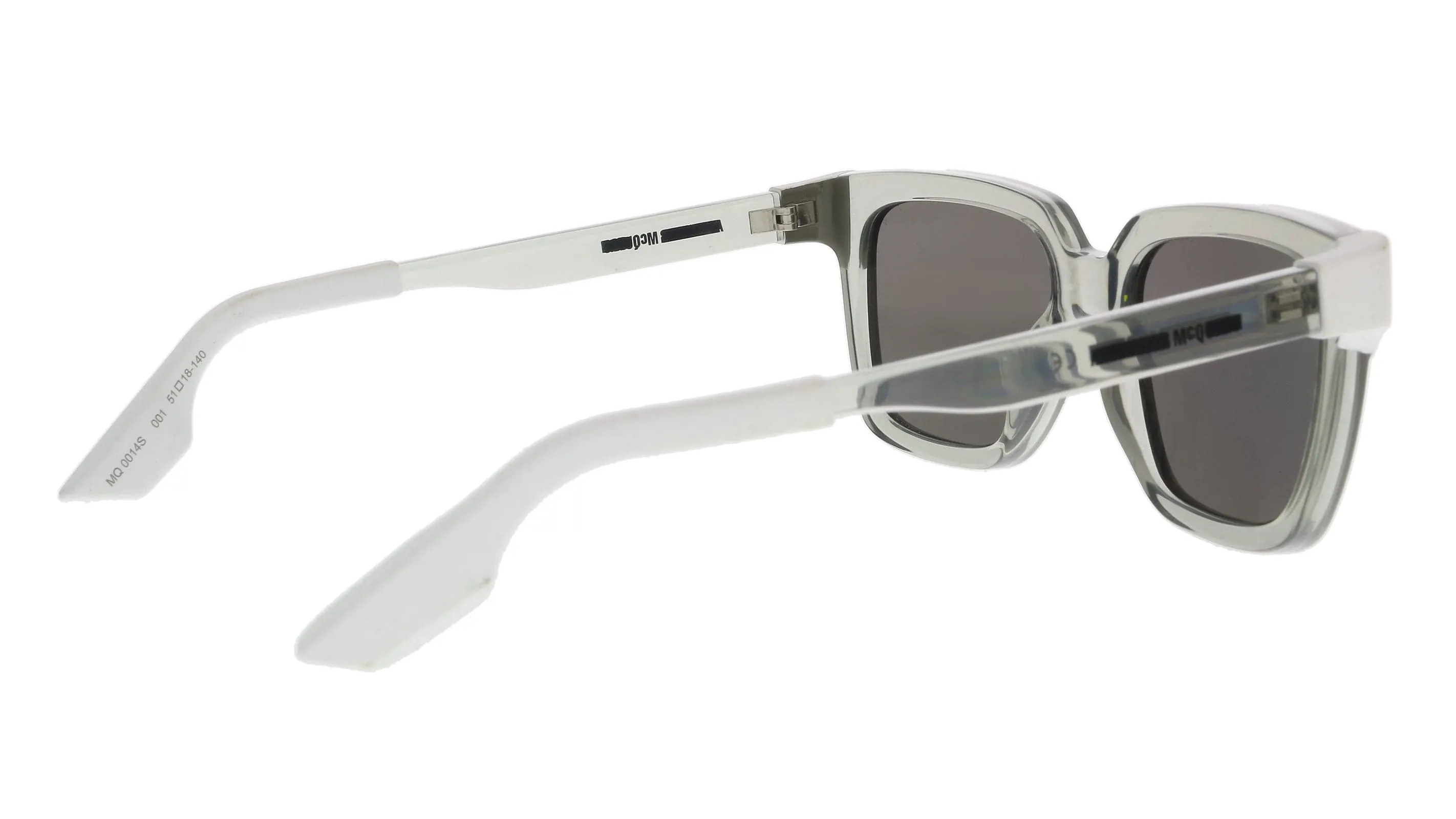 McQ MQ0014S-001 Grey Rectangle Sunglasses