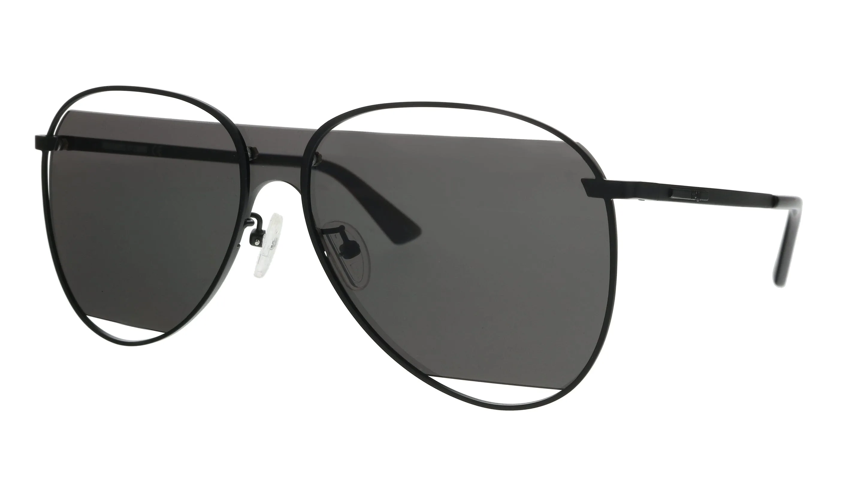 McQ MQ0196S-001 Black Aviator Sunglasses