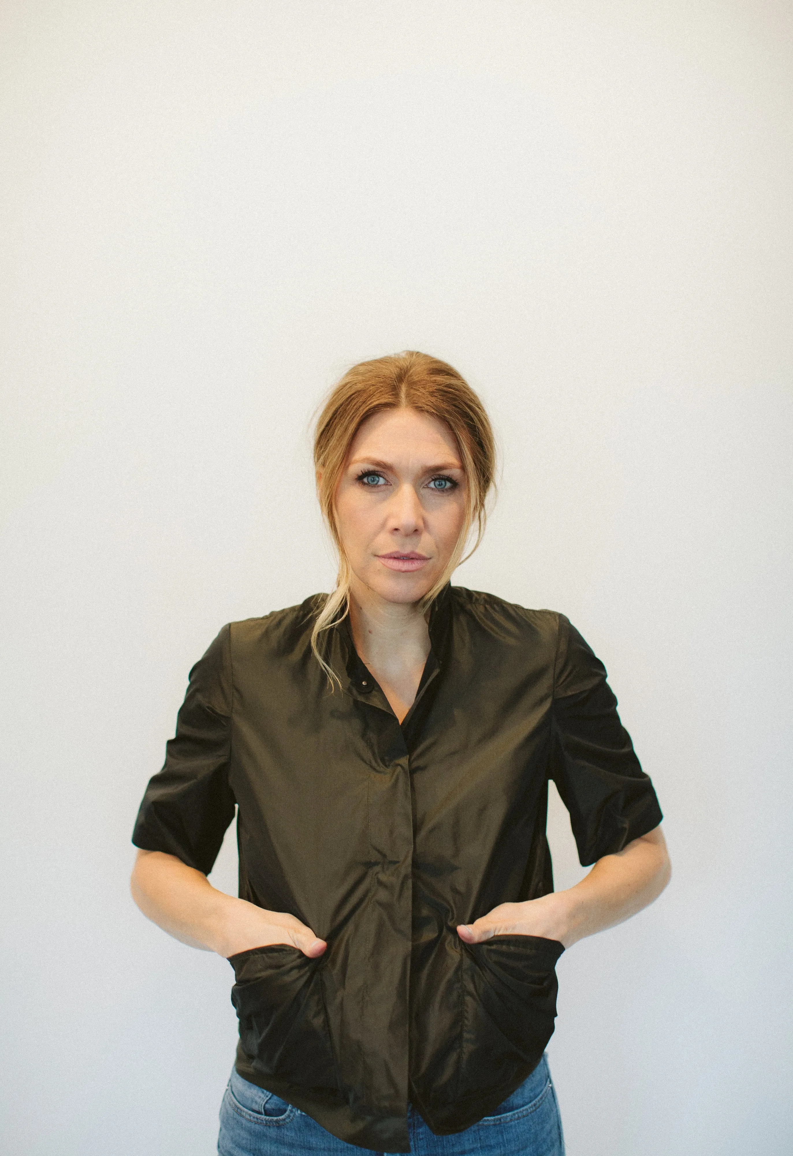 Miho Taffeta Short Sleeve Top