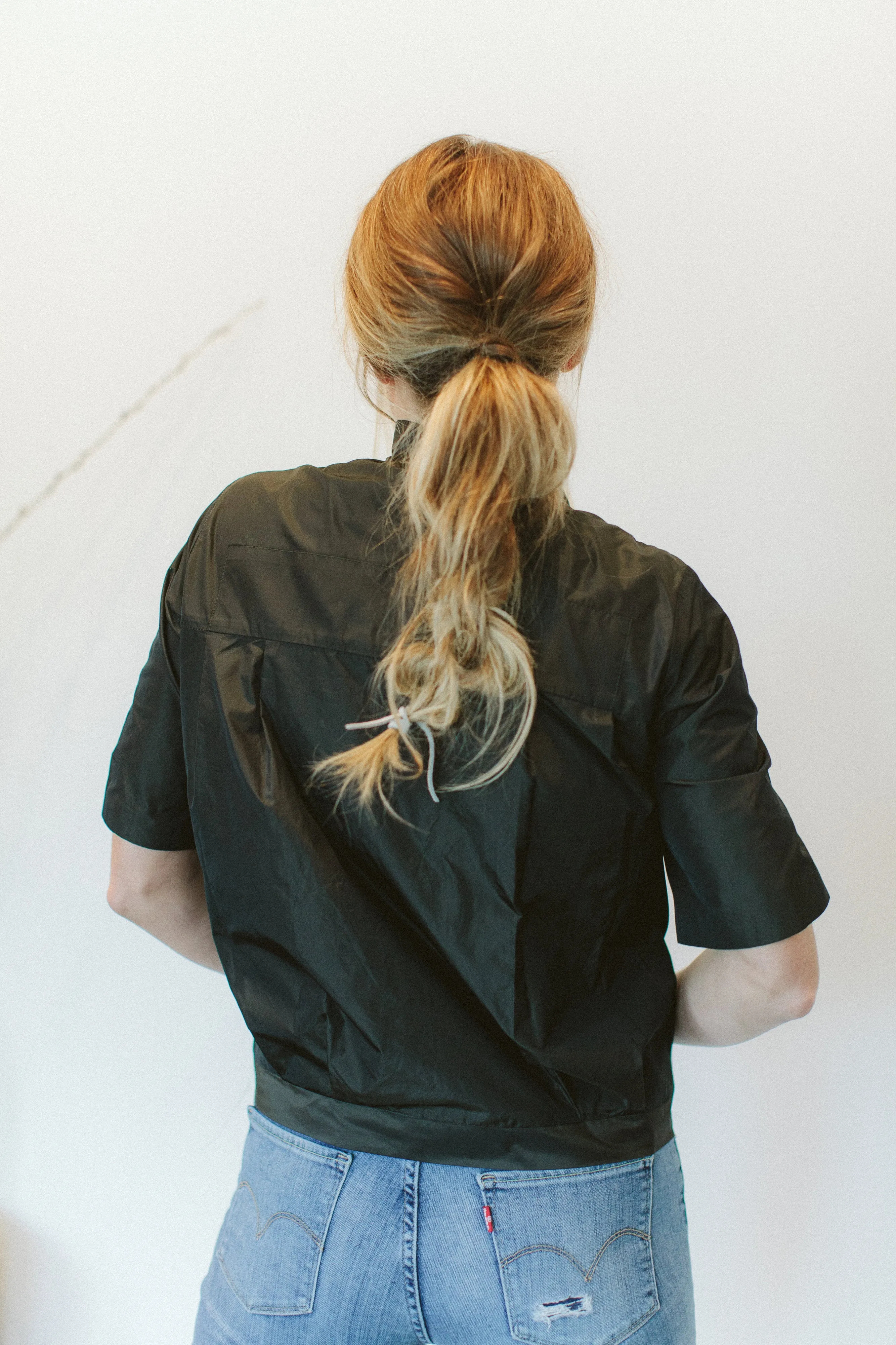 Miho Taffeta Short Sleeve Top