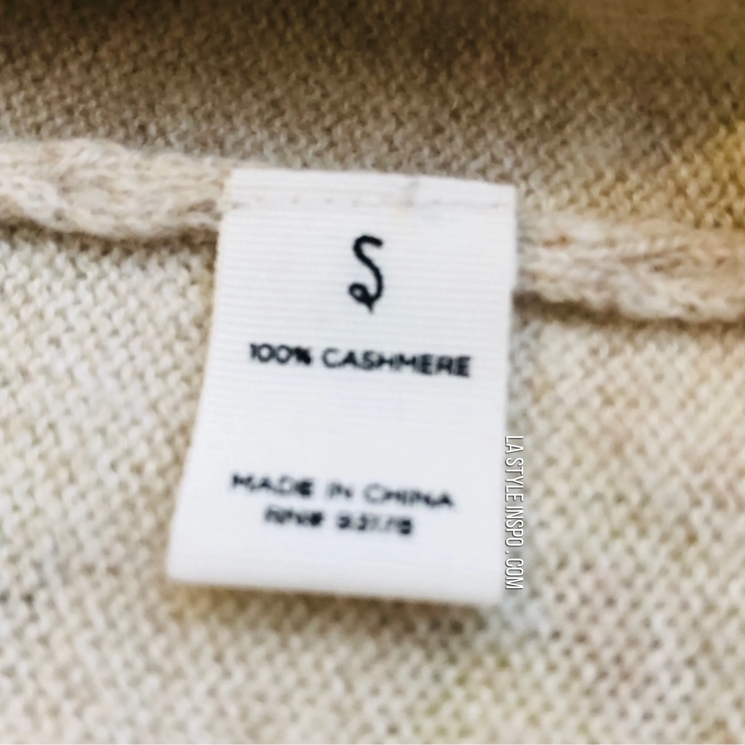Moon & Meadow Cashmere Cardigan Beige Nude Tan Size Small