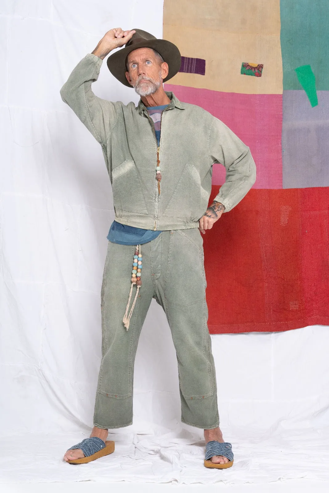 P71 Carpenter Hemp & Organic Cotton Sunfaded Olive Army