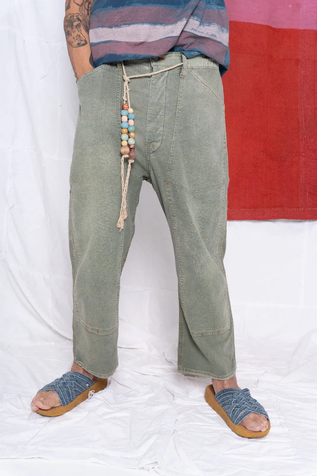 P71 Carpenter Hemp & Organic Cotton Sunfaded Olive Army