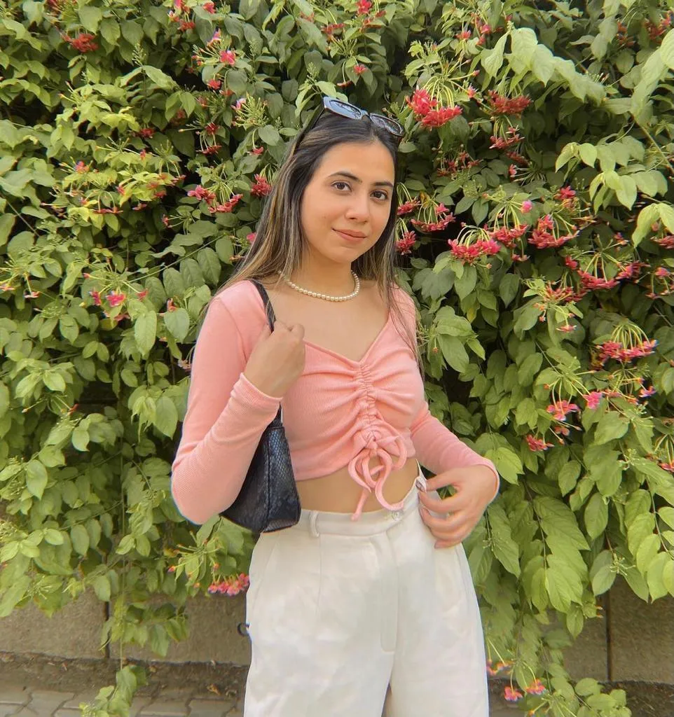 Peach Ruched top