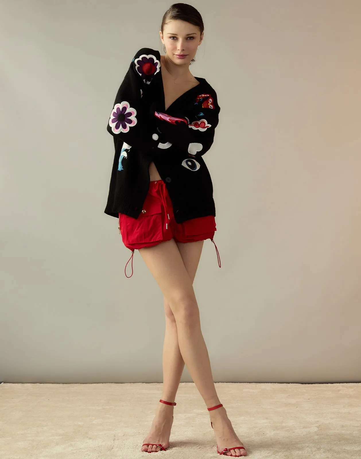 Playful Patchwork Cardigan