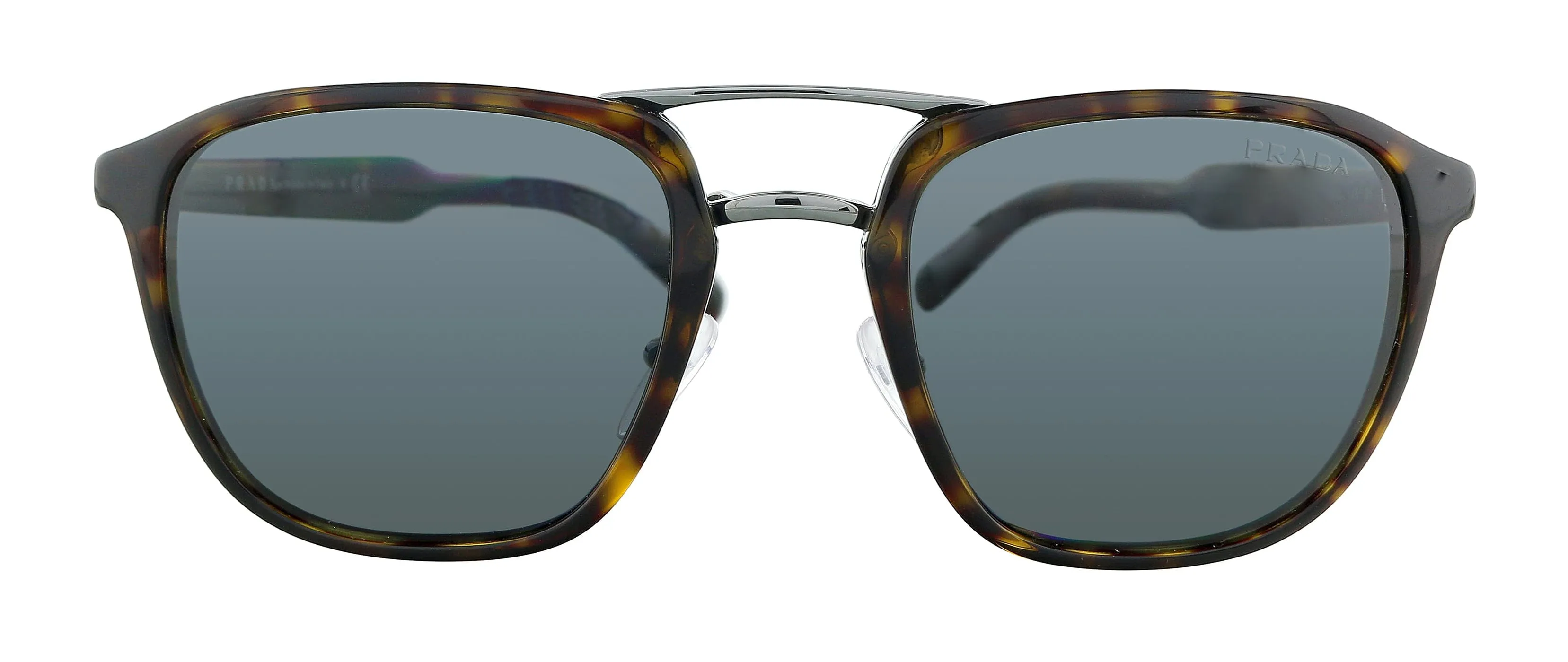 Prada 0PR 12TS 2AU5S0 Havana Square Sunglasses