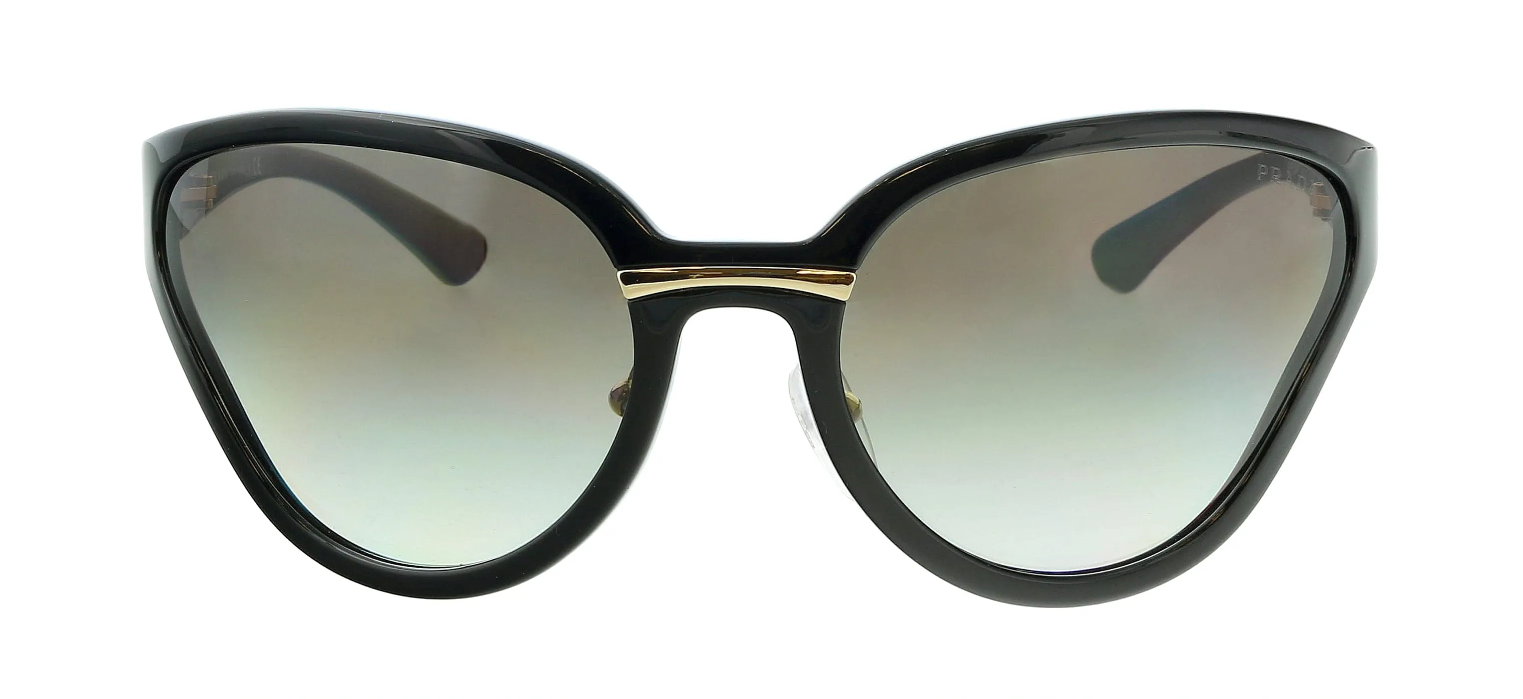 Prada 0PR 22VS 1AB0A7 Black Cateye  Sunglasses