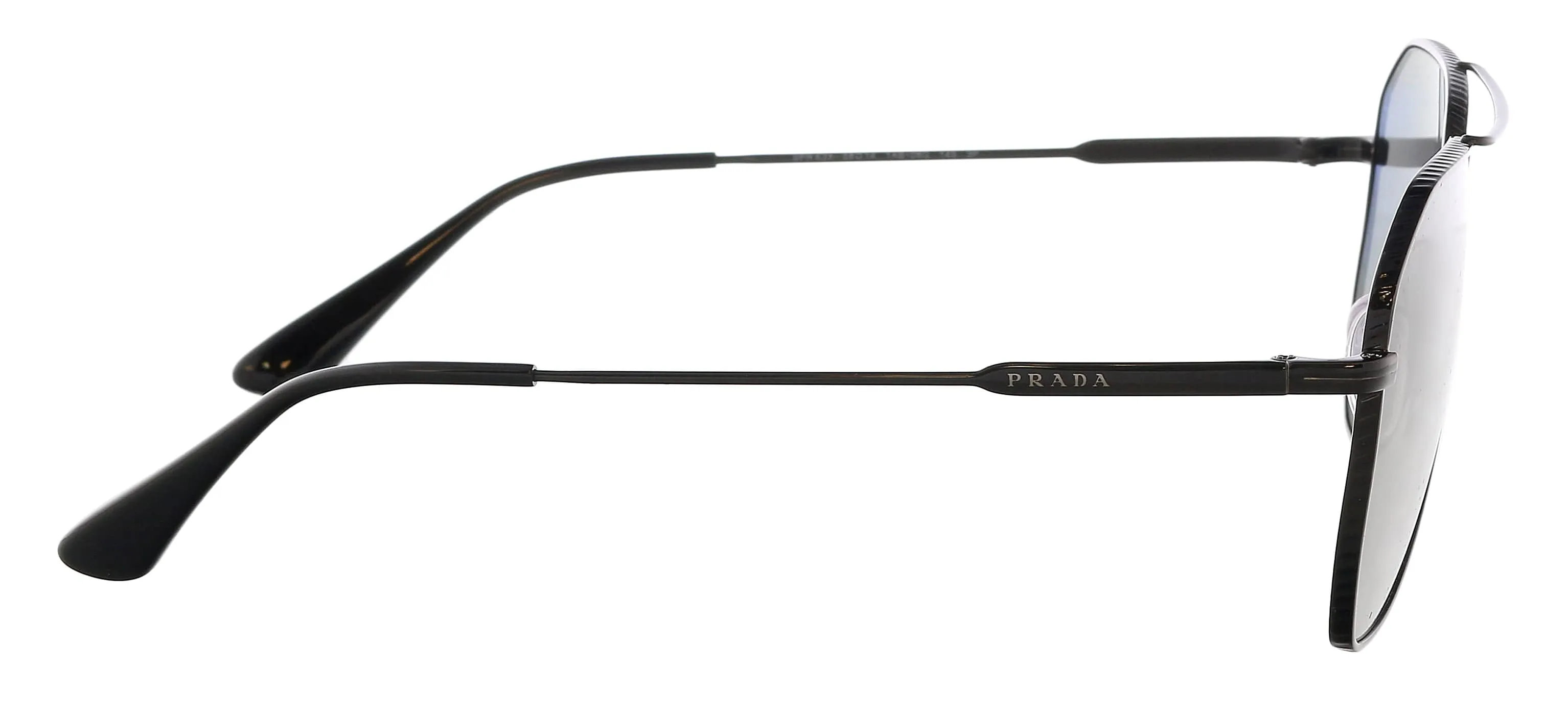 Prada 0PR 63XS 1AB08G Full Rim Black Aviator Sunglasses