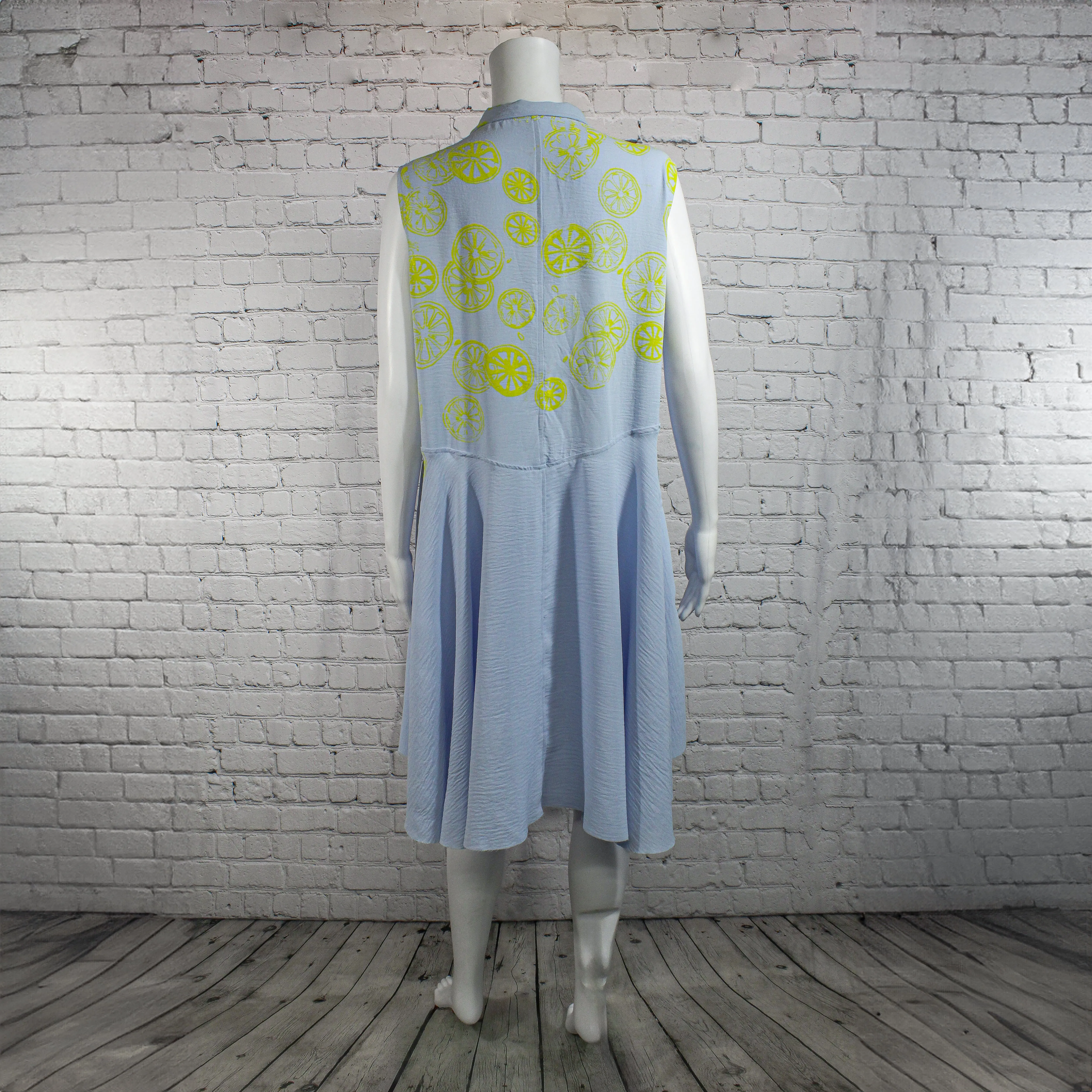 SALE! Peppy Dress in Blue Citrus by Paper Temples