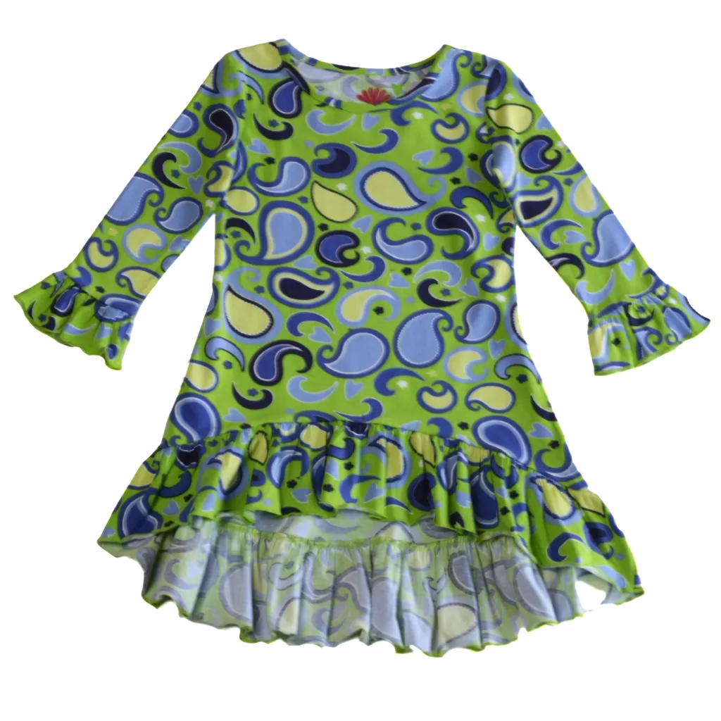 Sandy Top Green Paisley