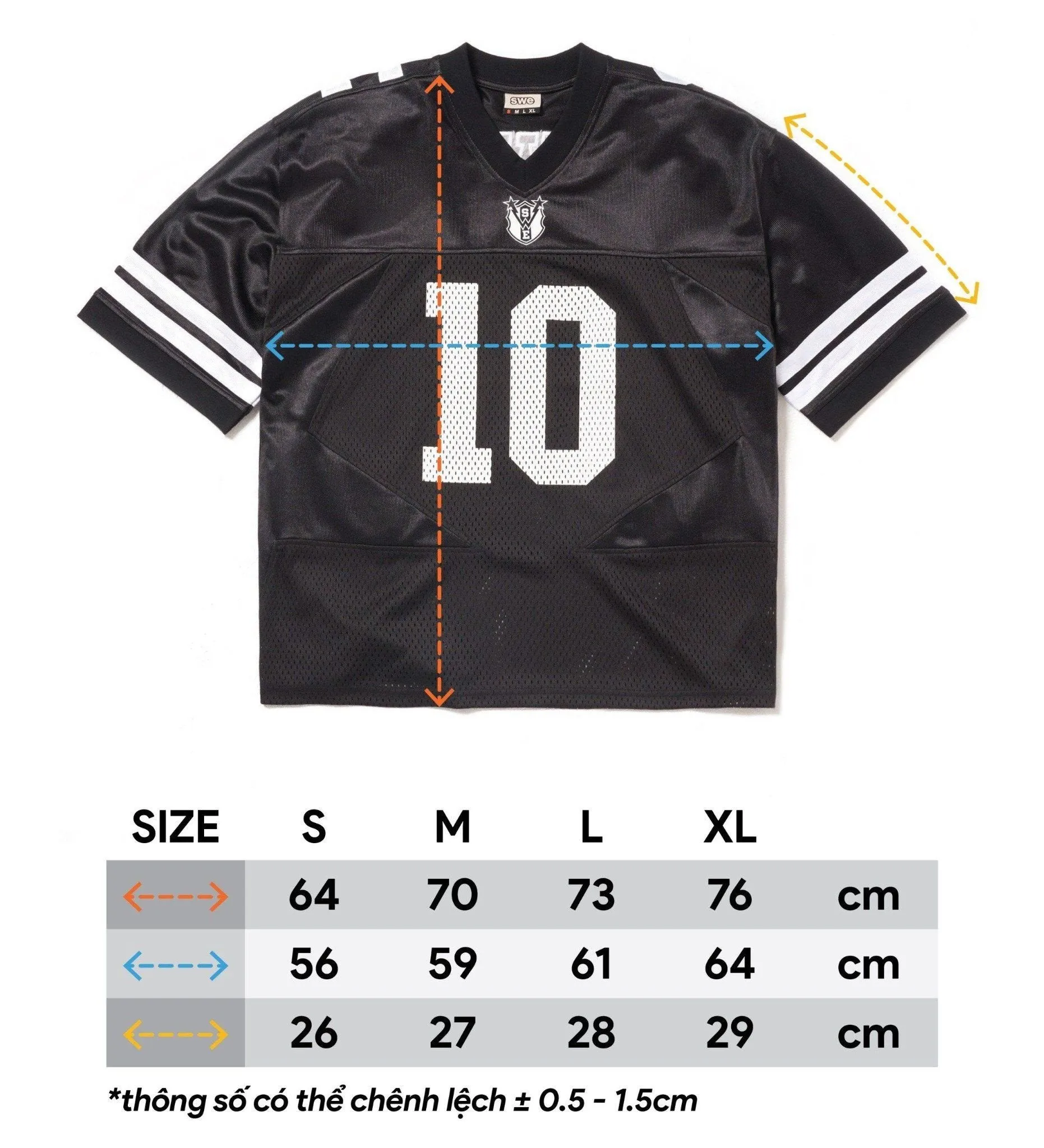 STAR JERSEY - BLACK