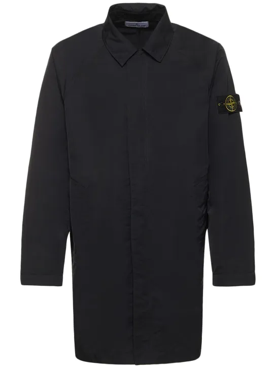Stone Island   Hyper dense nylon satin car coat 